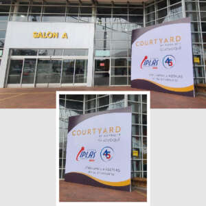 Auspicio entrada principal al Salón A - EXPOSICIÓN COMERCIAL