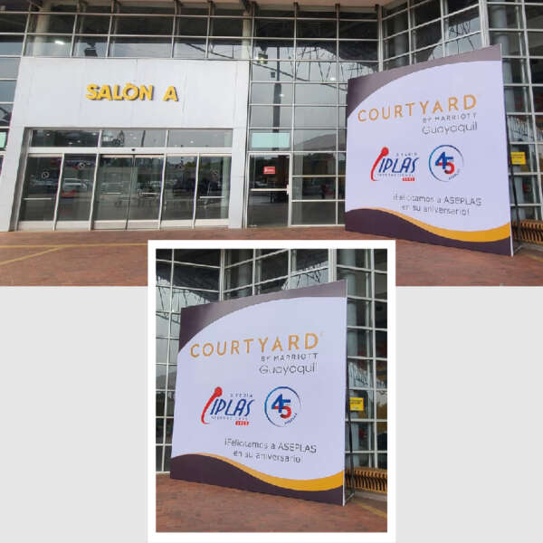 Auspicio entrada principal al Salón A - EXPOSICIÓN COMERCIAL